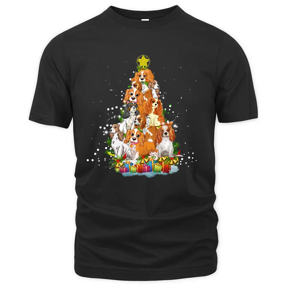 Basset Hound Dog Christmas Tree T-Shirt