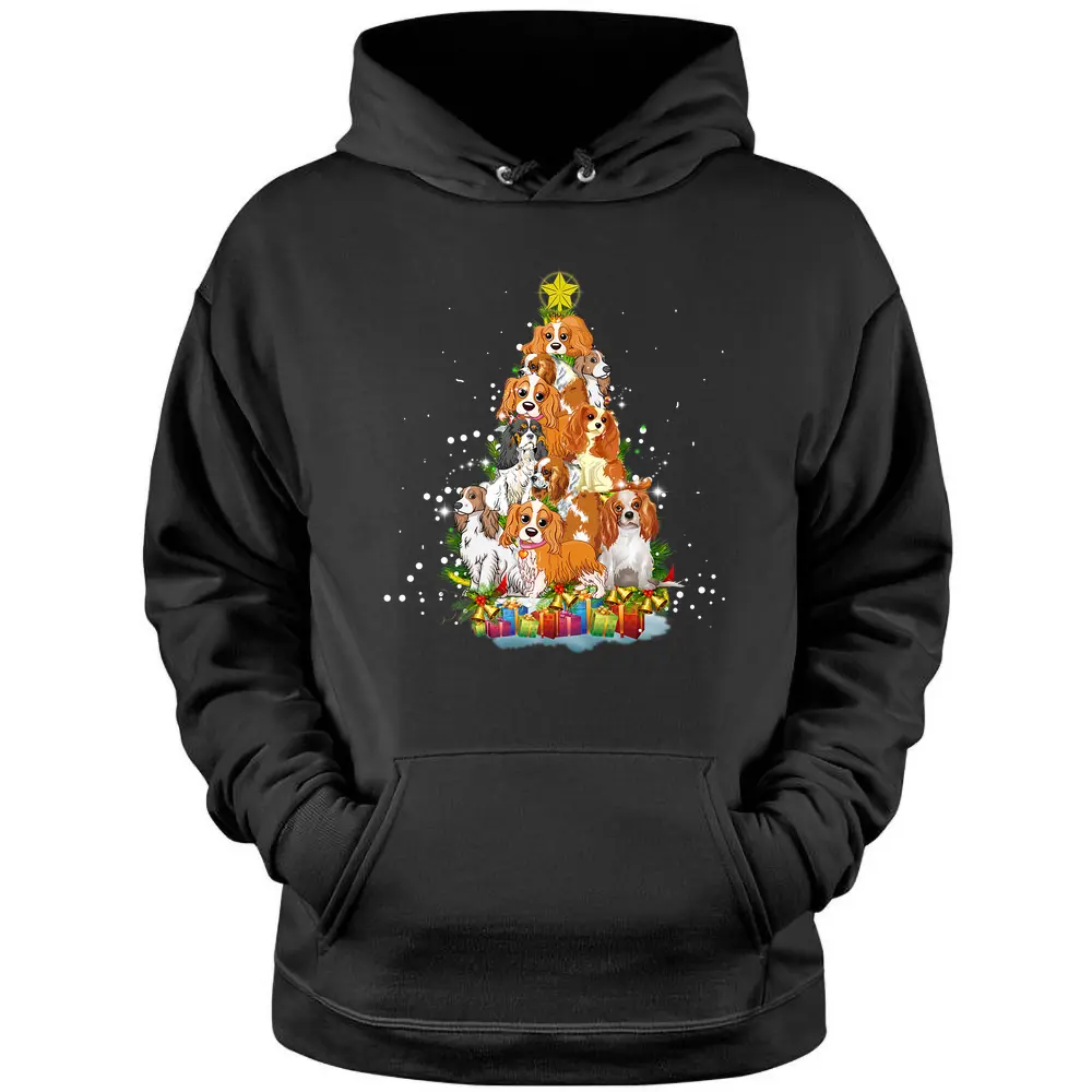 Basset Hound Dog Christmas Tree Hoodie