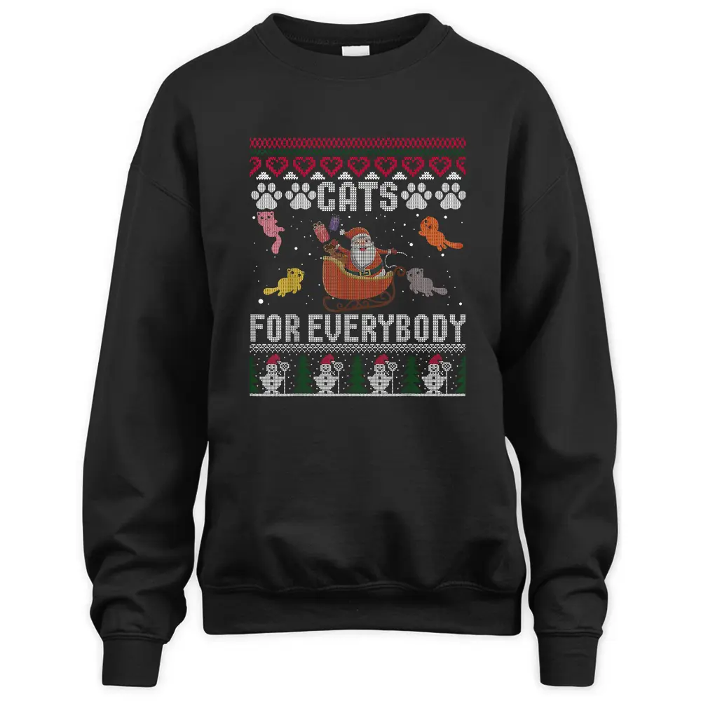 Cats For Everybody Christmas Sweatshirt